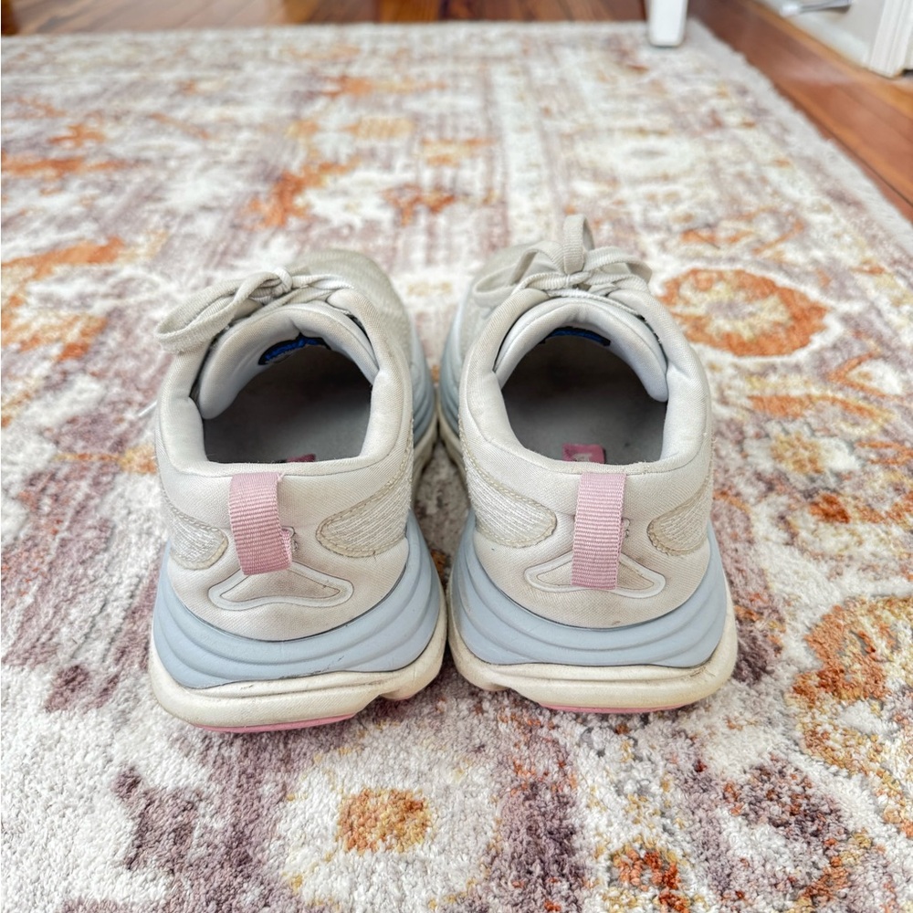 HOKA Women's Cream Running Shoes - Picture 3 of 4